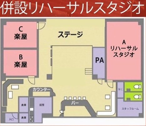 ライブハウスの図面