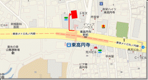 ライブハウス＆リハーサルスタジオ　ロサンゼルスクラブ　地図