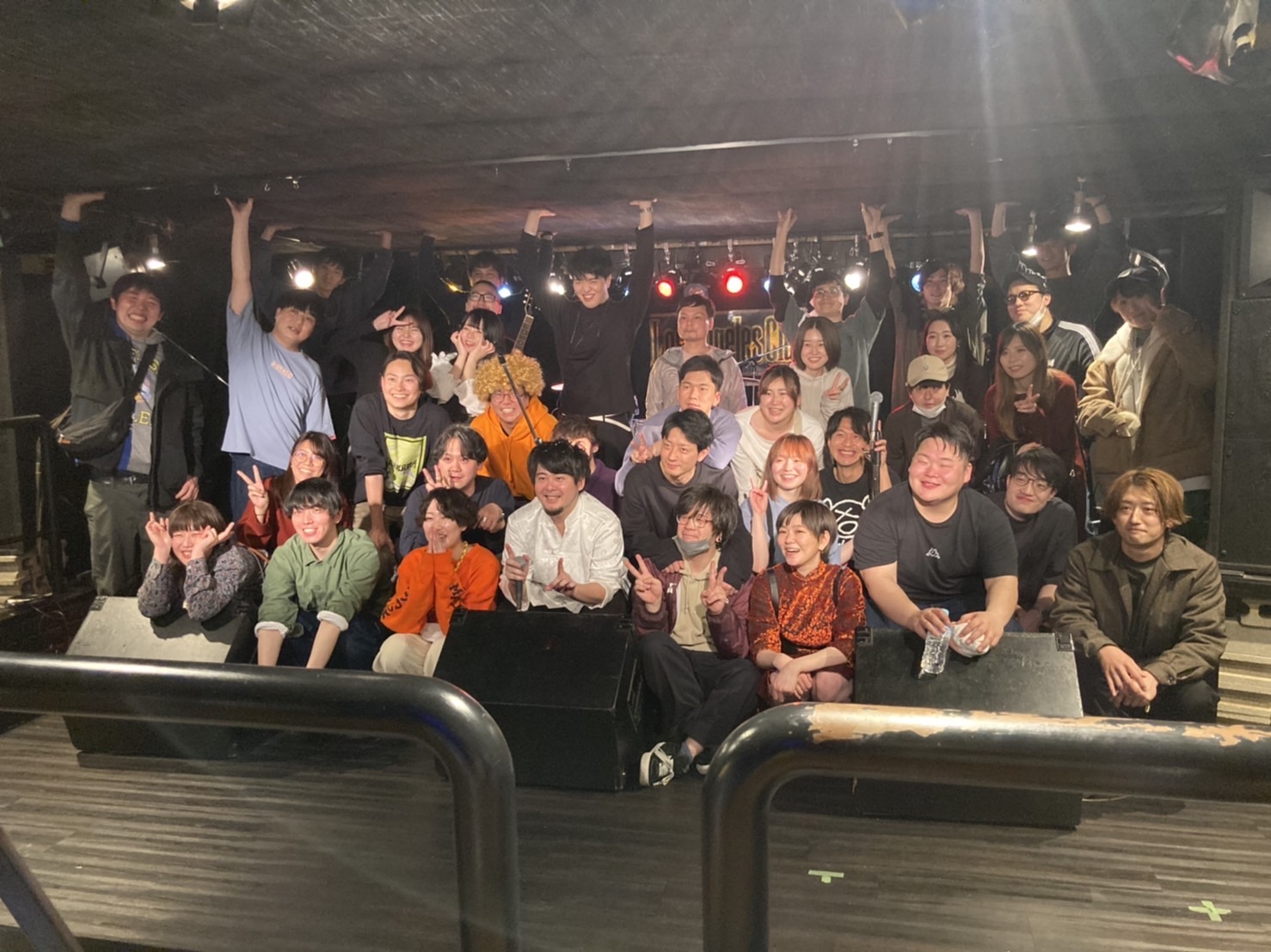 日大軽音楽部OB会ライブイベントの最後に撮った集合写真